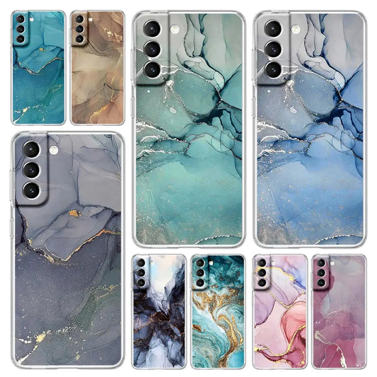 Marble Art Phone Case For Samsung